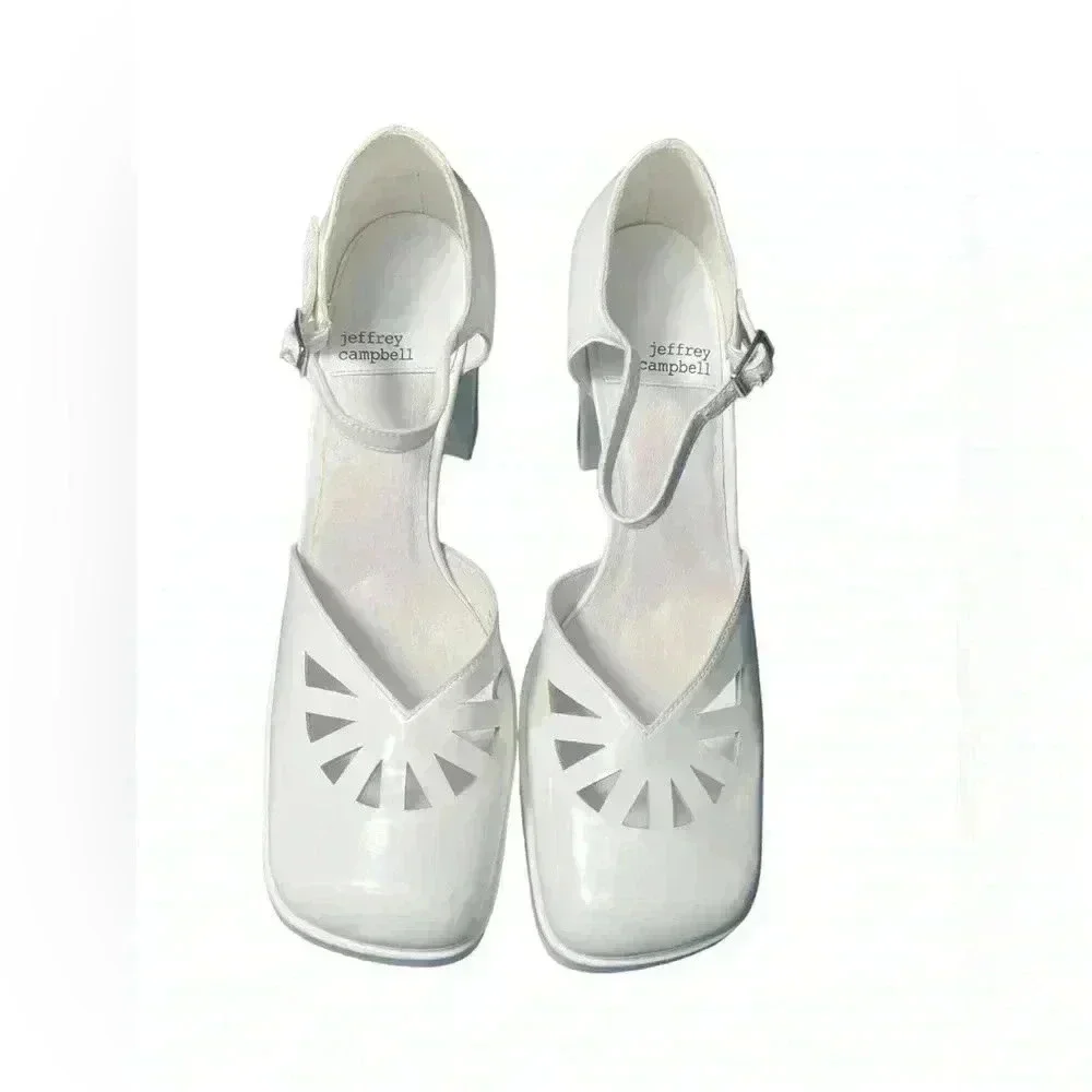 Jeffrey Campbell White Maxxed platform, Mary Jane size 8 $115 Brand New